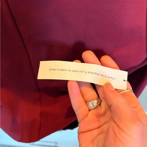 Reformation Burgundy Long Sleeve Button-Up Top - Picture 5 of 7